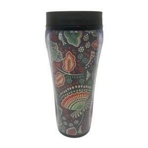 Vera Bradley Insulated Travel Mug Cup Tumbler Nomadic Floral Flower Pattern
